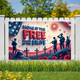 thumbnail image 6 of Patriotic Design Military Tribute Honoring Soldiers Memorial Day Celebration Banner for Military Events Patriotic Ceremonies Veterans Day Display, 6 of 7