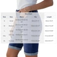 thumbnail image 5 of ZyeKqe Womens Denim Shorts Knee Length Rolled Cuff Jean Shorts with Multi Pockets for Casual Daily Weekend Vacation Wear, 5 of 9