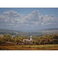 thumbnail image 3 of Adamov, Alexey 24x19 Black Modern Framed Museum Art Print Titled - Landscape with a Churche, 3 of 5