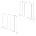 thumbnail image 6 of mDesign Metal Wire Shelf Dividers for Closet Organization - 2 Pack - White, 6 of 6