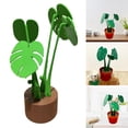 thumbnail image 1 of Flmtop Monstera Coasters Plant Ornament 3D Printed Coasters Artificial Plant Built-In Desk Coasters for Office Suitable for Kinds of Cups Home Bar Decor, 1 of 10