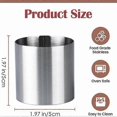 thumbnail image 2 of 10-Pack Round Stainless Steel Mousse Rings for Baking, Cake Mold and Pastry Cutter Tool Set for Kitchen Use, 2 of 5