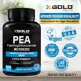 thumbnail image 4 of Palmitoylethanolamide Pea Supplement 600 mg | Micronized Pea 99% Highly Purified and Bioavailable | Made in USA | Supplement for Men and Women - 120 Capsules, 4 of 5