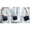 thumbnail image 7 of Lightweight Crossbody Bags for Women Shoulder Bag Purse Nylon Soft Travel Handbag with Multi Pockets,20*16*7cm,Dark Blue, 7 of 7