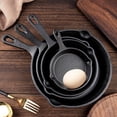thumbnail image 4 of Juego de 5 Sartenes de Hierro Fundido Antiadherentes con Espátula de Regalo - Ideal para Cocina Parrilla, Barbacoa y Uso al Aire Libre - Set de Sartenes de Hierro de Alta Calidad para Cocinar (5), 4 of 8
