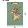 thumbnail image 3 of FMSHPON Beautiful Christmas Angel Clipboard Hardboard Wood Nursing Clip Board and Pull for Standard A4 Letter 13x9 inches, 3 of 8