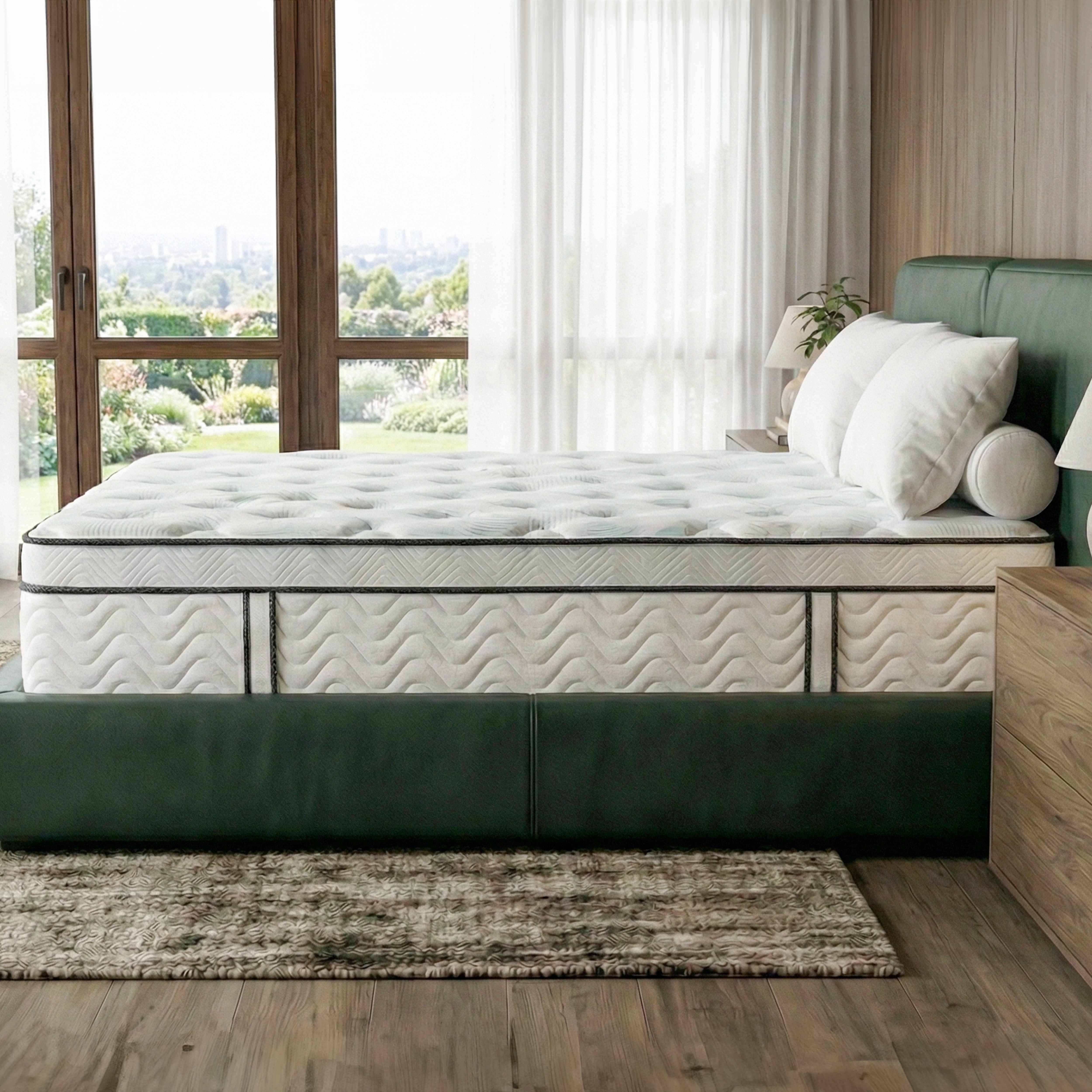 MANCHOT 12 Inch Full Hybrid Mattress, 5-Zone Pocket Spring Support with Motion Isolation and Cooling Foam