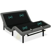 Best Choice Products Queen Size Adjustable Bed Base for Stress Management with Massage, Remote Control, USB Ports