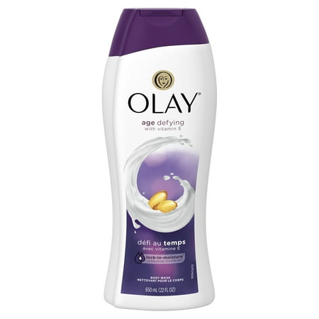 Olay Age Defying with Vitamin E Body Wash, 22 oz (Best Body Shop Shower Gel)