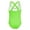 S10-Green, variant on Ulitacool 2-3 Years Toddler Girls Swimsuit Sleeveless Solid Color Bathing Suit Crossback Round Neck Letter Graphic Stretch Swim Outfit Retro Beach Wear Blue