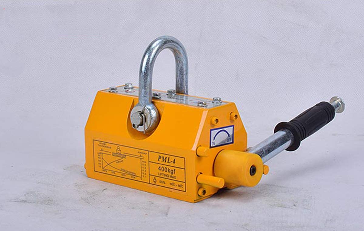 Steel Permanent Heavy Duty Crane Hoist Lifting Magnet 600KG Metal Heavy Duty Crane Hoist Lifting Magnet GOTOTOP 1320 LBS Magnetic Plate Lifter
