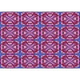 thumbnail image 1 of Ahgly Company Indoor Rectangle Patterned Dark Magenta Purple Area Rugs, 5' x 8', 1 of 6