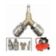 thumbnail image 4 of Compressor Fitting, Compressed Air Distributor, 1/4 Compressed Air Fitting 3 Way Quick Release Compressed Air Connector with Male Thread Y Distributo, 4 of 4