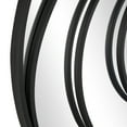 thumbnail image 5 of DecMode 32" x 32" Black Abstract Wall Mirror with Overlapping Circles, 5 of 9