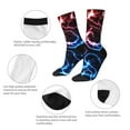 thumbnail image 4 of Balery Red And Blue Lightning Calcetas Largas con Estampado para Hombre y Mujer – Suaves y Transpirables, Talla Única (US 5-11), 4 of 6