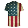 thumbnail image 5 of Lilgiuy 4th of July Shirts for Men, Patriotic USA Flag T-Shirt Fun Novelty Short Sleeve Pullover Summer Festival Tops for Party(Blue,S), 5 of 5