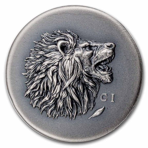 2025 Cook Islands 1 oz Silver Antique Leon (with Box & COA)