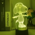 thumbnail image 1 of Luz nocturna LED 3D que cambia de color Snoopy's Dog para niños, 1 of 1