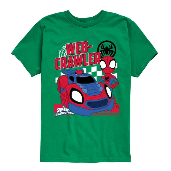 Marvel Spider-Man And His Amazing Friends - Web Crawler - Toddler And Youth Short Sleeve Tee