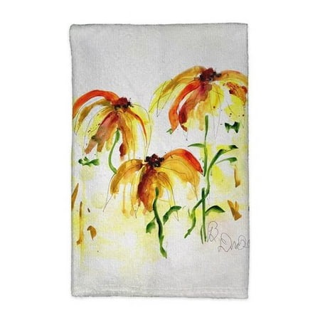 

Betsy Drake KT1377 16 x 25 in. Yellow Flowers Kitchen Towel