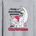 thumbnail image 3 of Garfield - Only A Morning Person On Christmas - Adult Long Sleeve Tee, 3 of 5