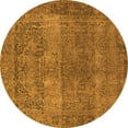 thumbnail image 1 of Ahgly Company Indoor Round Oriental Orange Traditional Area Rugs, 5' Round, 1 of 4