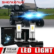 SHENKENUO For Cart Replace  LED Headlight Bulb Custom Precedent Club Car DS 1999-2020,8000K Ice Blue,Pack of 2,C54