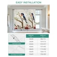 thumbnail image 6 of Spring Bird Branch Tie Up Curtains for Windows 45 Inch Length Balloon Curtains Kitchen Adjustable Balloon Window Shade Farmhouse Vintage Botanical Floral Tie Up Valance Bathroom Curtain 34"x45", 6 of 6