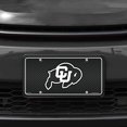 thumbnail image 2 of Colorado NCAA Buffaloes 12x6 Carbon Fiber Design Metal License Plate Auto Tag, 2 of 8