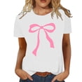 thumbnail image 1 of YDLCAFD Custom T Shirts Front and Back Women's Stylish Printed Crew Neck T Shirt, 1 of 4