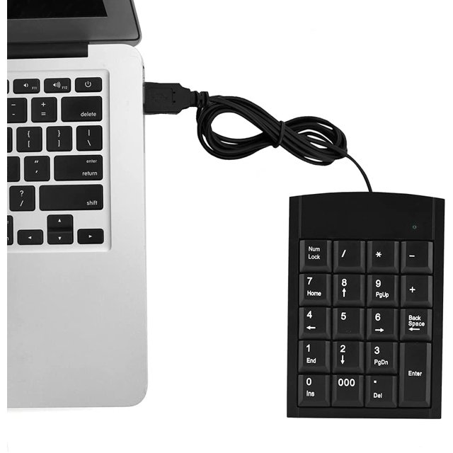 1 Uds. Teclado numérico USB, Mini teclado numérico con cable USB antideslizante portátil para ordenador portátil, ordenador de escritorio, etc. JM