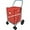 Red, variant on Jumbo Shopping Cart Liner securely to Your Shopping cart Using Loop Fasteners. (This Listing is only for The Liner Insert Cover, Shopping cart not Included).