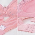 thumbnail image 6 of Women Cotton Breastfeeding Bra Push Up Floral Pregnant Maternity Bra Wireless Nursing Bra, 6 of 7