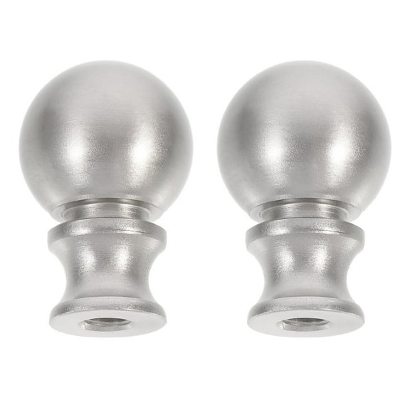 SENSETH 2pcs Delicate Lamp Finial Knob Lamp Shade Finial Lamp Shade Accessories Silver