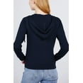 thumbnail image 5 of FashionMille Women Regular Slim Fit Lightweight Zip UP Cotton Blend Hooded Jacket, 5 of 5