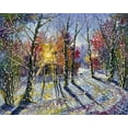 thumbnail image 2 of Chodyukov, Aleksander 32x26 Gold Ornate Wood Framed with Double Matting Museum Art Print Titled - Winter Sun, 2 of 4