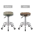 thumbnail image 5 of Round Bar Stool Seat Covers, Dogs Road Trip Adventure Elastic Round Chair Cover Stool Seat Slipcover Bar Stool Cushions Round Pad for 12-14 inch, 5 of 7