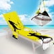 thumbnail image 5 of Funda para sillas de playa de microfibra con bolsillos laterales para tumbona: 28,74x82,68 pulgadas, absorbente, antideslizante, portátil con bolsa de transporte, funda para toallas de piscina y, 5 of 6