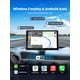 thumbnail image 2 of Jzones Pantalla Carplay para automóvil, Carplay inalámbrico portátil de 9 "y Android Auto, cámara de tablero 4K, cámara de respaldo 1080P, radio satelital para automóvil con navegación GPS, Mirror Lin, 2 of 5