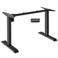 thumbnail image 1 of Gymax Electric Sit to Stand Adjustable Desk Frame w/ Button Controller Black, 1 of 9