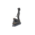 thumbnail image 6 of 14" x 11" Brass Polystone Yoga Sculpture, by DecMode, 6 of 9