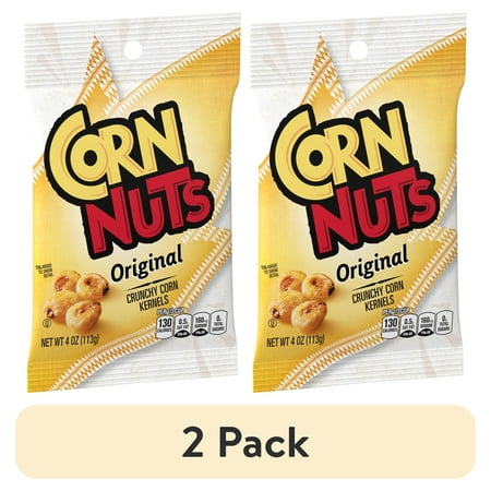 (2 pack) Corn Nuts Original Crunchy Corn Kernels, 4 oz Bag