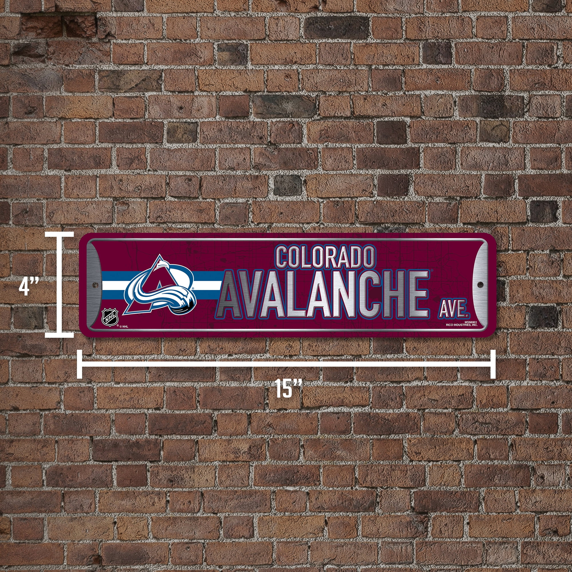 AVALANCHE METAL STREET SIGN (4" x 15")