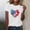 White, variant on USA Flag Tee Shirt for Women 4th of July Memorial Day Gift T Shirt Casual Short Sleeve American Proud T-Shirt Tops
