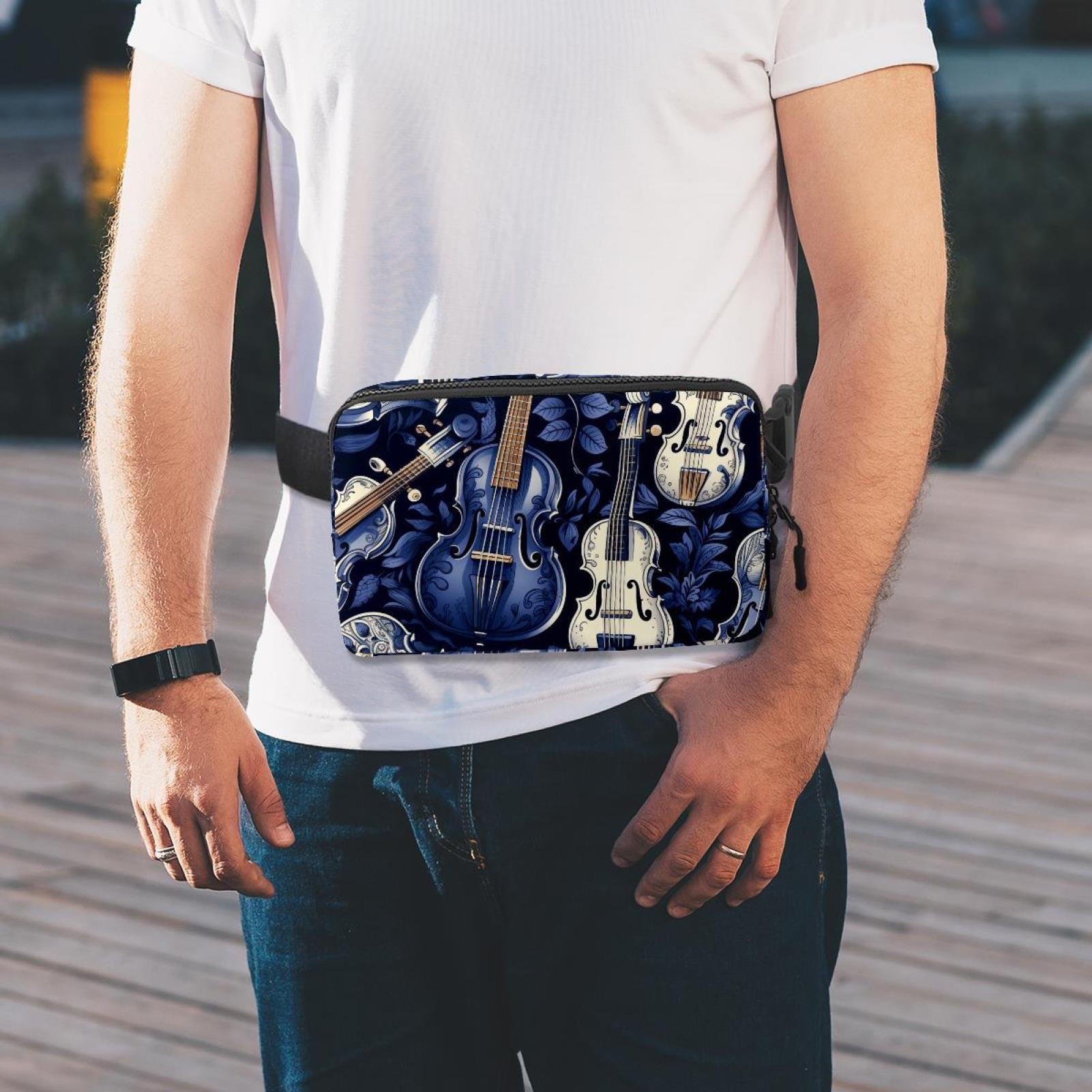 Musical instrument Lightweight Adjustable Fanny Pack with Extension Strap - Unisex Waist Bag