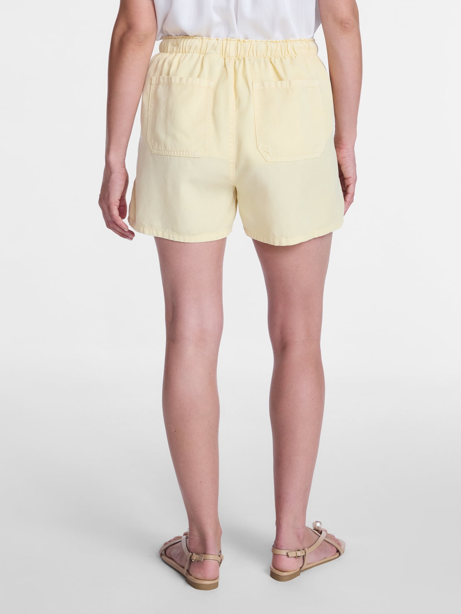 Time and Tru Women’s Soft High Rise Utility Shorts, 4” Inseam, Sizes XS-XXXL