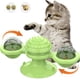 thumbnail image 2 of Juguete interactivo para gatos, juguete giratorio para gatos con molino de viento, juguete giratorio para masticar, cepillo para el pelo para mascotas, juguetes para gatos, hierba gatera - verde Sincero Electrónica, 2 of 5