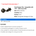 thumbnail image 2 of Front Bumper Clip - Compatible with 1997 - 2005 Acura NSX 1998 1999 2000 2001 2002 2003 2004, 2 of 2