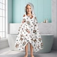 thumbnail image 6 of Forest Fairy Princess Pattern Hooded Bath Towel，60"x35" for Ages 3 To 12 Kids, Quick Dry Lightweight Soft Microfiber Hood Beach Towel Cover Up for Kids, 6 of 7