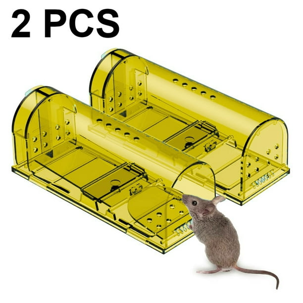 2 pcs Smart Mouse Trap That Work No Kill Mice Catcher Indoor Outdoor